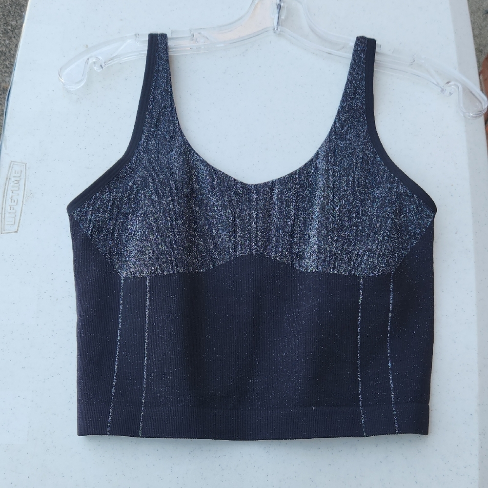 Victoria's Secret Glittery Black Tank Top